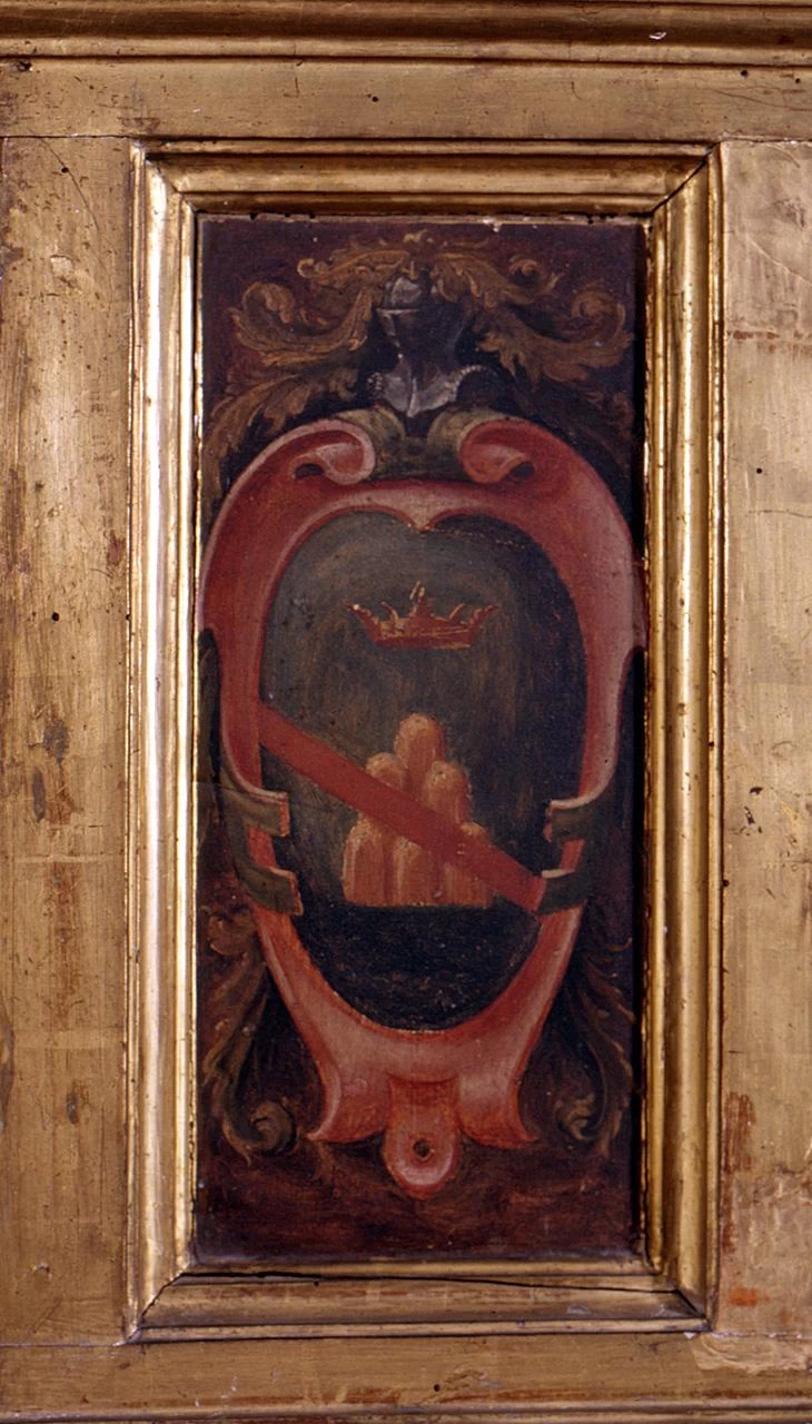 Aurelio Lomi - 102, stemma gentilizio della famiglia Ridolfi del Piazza, Chiesa di S. Spirito, Firenze